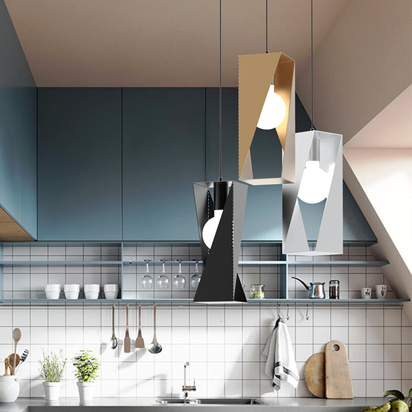 餐廳燈北歐吊燈後現代簡約三頭飯廳吧台小吊燈創意個性組合燈具 - luxhkhome