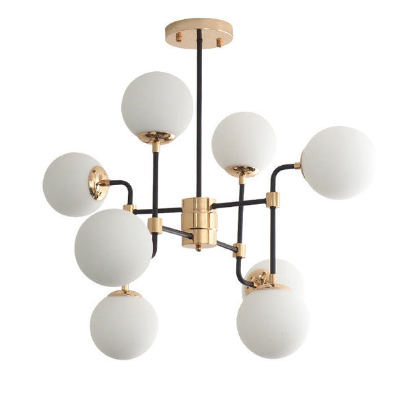 北歐風格個性吊燈創意魔豆玻璃球燈餐廳客廳燈現代簡約大廳燈具 - luxhkhome