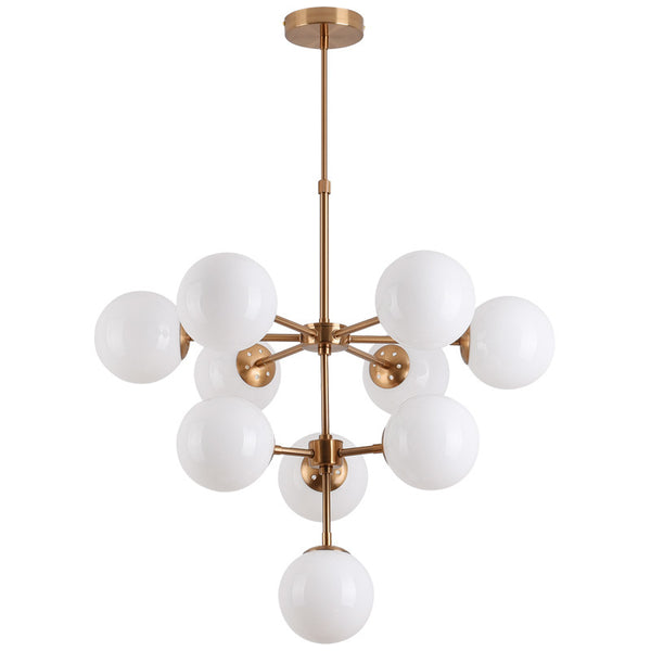 北歐魔豆吊燈創意個性美式客廳燈具現代簡約大氣家用玻璃球分子燈 - luxhkhome