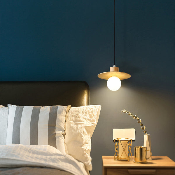 日式實木吊燈三頭餐廳吊燈設計師創意酒吧吧台咖啡廳吊燈圓形吊燈