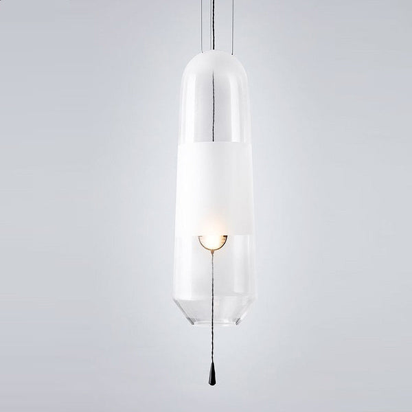 北歐後現代餐廳長玻璃吊燈酒店客房臥室床頭燈吧台設計師家用燈具 - luxhkhome