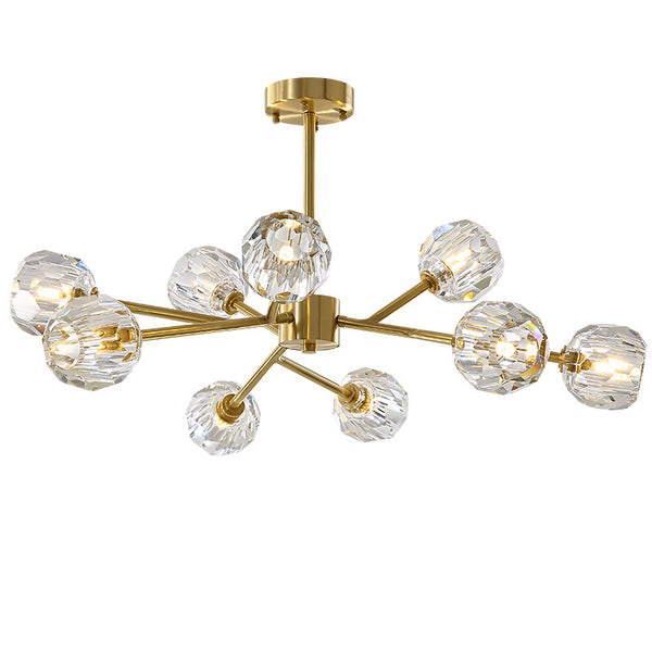 後現代輕奢吊燈客廳餐廳臥室創意大氣水晶燈具個性創意分子燈 - luxhkhome