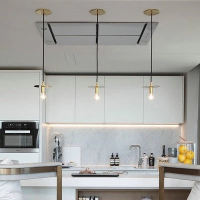 後現代餐廳吧台全銅輕奢單頭小吊燈 北歐現代簡約陽台鏡檯燈飾 - luxhkhome