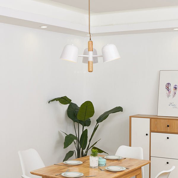 北歐風格簡約個性原木燈具日式創意溫馨現代客廳吊燈書房餐廳燈