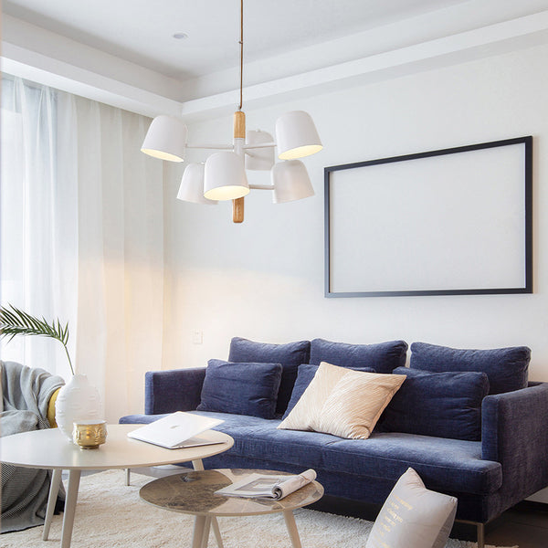 北歐風格簡約個性原木燈具日式創意溫馨現代客廳吊燈書房餐廳燈