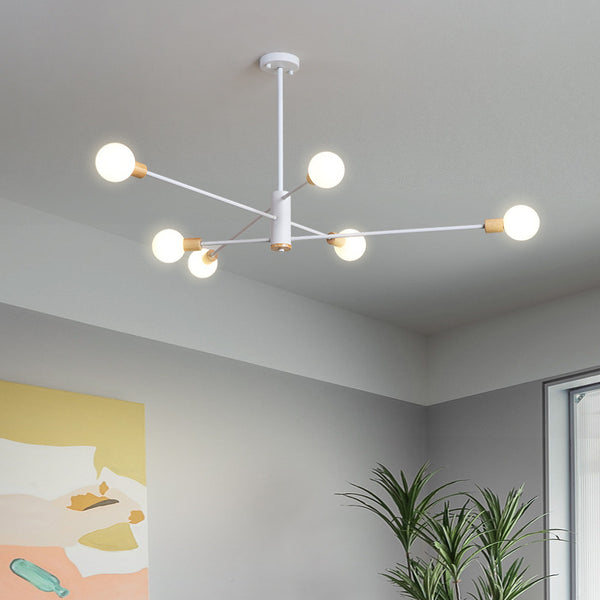 北歐後現代吊燈創意藝術玻璃分子燈個性餐廳咖啡廳臥室輕奢魔豆燈