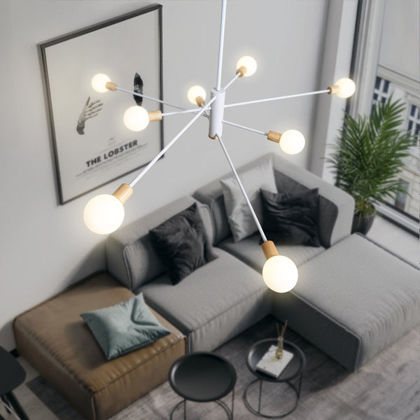 北歐後現代吊燈創意藝術玻璃分子燈個性餐廳咖啡廳臥室輕奢魔豆燈