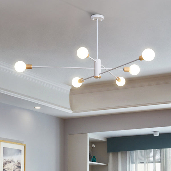 北歐後現代吊燈創意藝術玻璃分子燈個性餐廳咖啡廳臥室輕奢魔豆燈