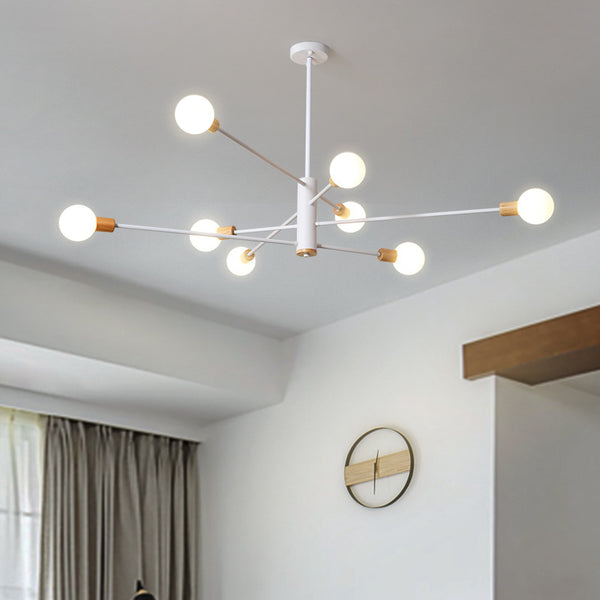 北歐後現代吊燈創意藝術玻璃分子燈個性餐廳咖啡廳臥室輕奢魔豆燈