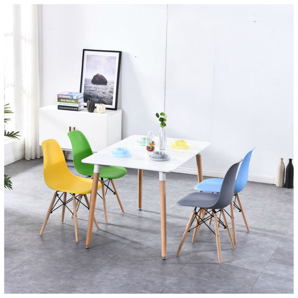 北歐實木桌子現代簡約小戶型餐桌椅 洽談家用伊姆斯桌 - luxhkhome