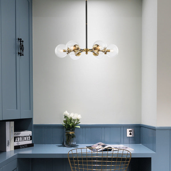 後現代玻璃吊燈美式創意裝飾設計師樣板房客廳臥室餐廳玻璃吊燈具 - luxhkhome