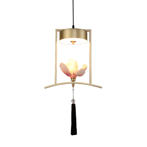 現代新中式創意酒店餐桌餐廳吊燈門廳玄關客廳書房過道個性裝飾燈