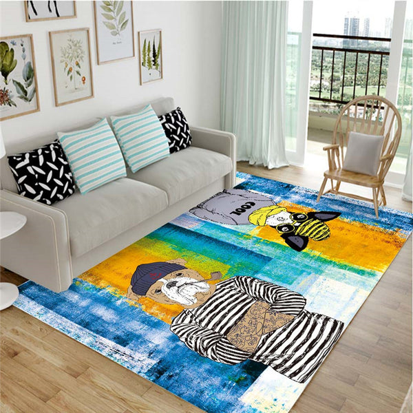 ins北歐地毯客廳茶几毯現代簡約臥室房間滿鋪床邊沙發地毯家用毯