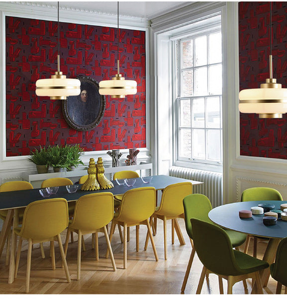 現代簡約創意個性餐廳吊燈北歐led玻璃裝飾書房客廳床頭單頭吊燈