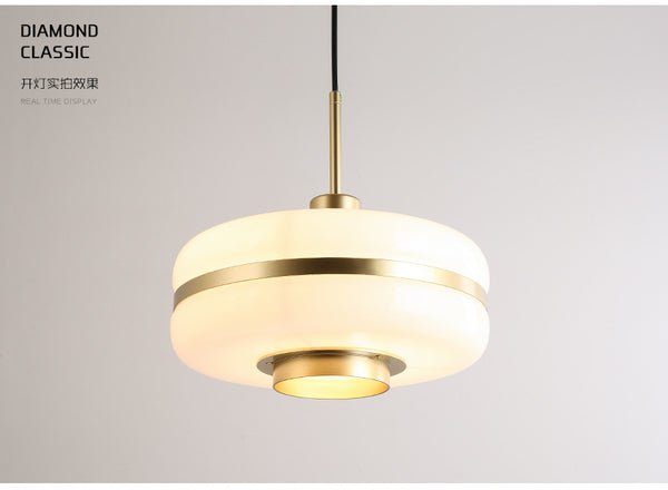 現代簡約創意個性餐廳吊燈北歐led玻璃裝飾書房客廳床頭單頭吊燈