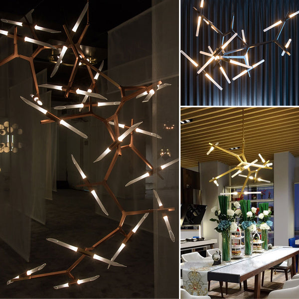 北歐現代創意後現代藝術吊燈設計師極簡樹杈別墅複式樓客廳餐廳燈 - luxhkhome