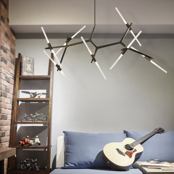 北歐現代創意後現代藝術吊燈設計師極簡樹杈別墅複式樓客廳餐廳燈 - luxhkhome