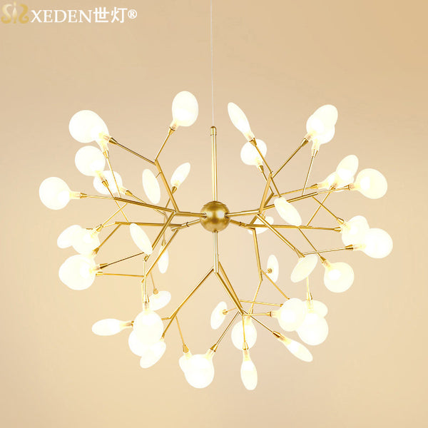 後現代螢火蟲吊燈北歐客廳臥室餐廳設計師燈具創意個性枝型吊燈飾 - luxhkhome