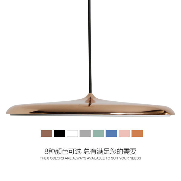 北歐吊燈現代簡約極簡吊燈丹麥吧檯燈創意個性馬卡龍飛碟餐廳吊燈 - luxhkhome