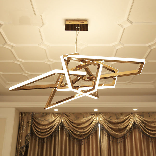 設計師簡約創意藝術別墅客廳餐廳展廳北歐個性不規則後現代吊燈 - luxhkhome