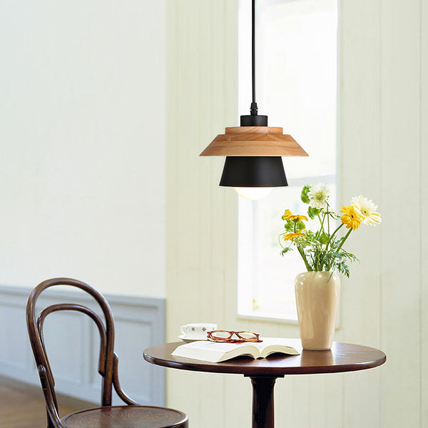 北歐簡約現代臥室床頭個性吧台創意馬卡龍實木餐廳吊燈 - luxhkhome