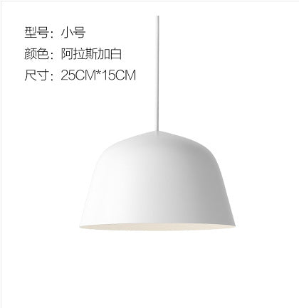 北歐丹麥個性創意簡約現代飯廳吧台餐廳客廳單頭鋁材吊燈 - luxhkhome