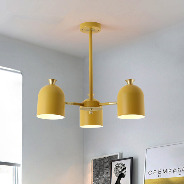 北歐馬卡龍客廳燈具時尚創意個性簡約現代書房臥室餐廳鐵藝吊燈 - luxhkhome