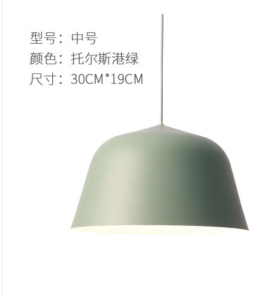 北歐丹麥個性創意簡約現代飯廳吧台餐廳客廳單頭鋁材吊燈 - luxhkhome