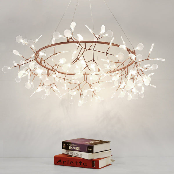 北歐臥室吊燈後現代客廳吊燈創意餐廳螢火蟲吊燈簡約設計師個性燈 - luxhkhome