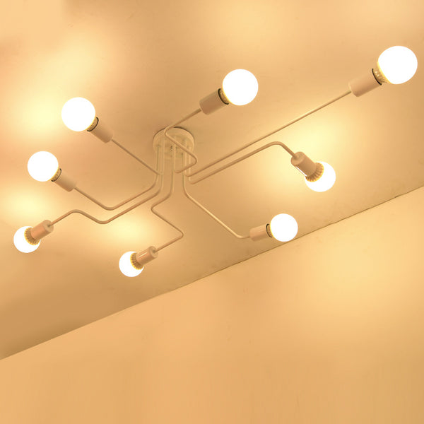 簡約現代客廳鐵藝術吸頂燈北歐創意書房臥室個性餐廳服裝店燈 - luxhkhome