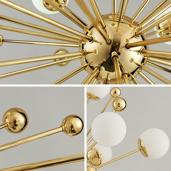 北歐吊燈創意後現代美式簡約大氣客廳餐廳臥室大廳玻璃球魔豆吊燈 - luxhkhome