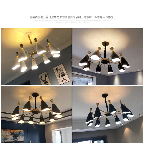 北歐風格燈具創意餐廳燈客廳燈簡約後現代大氣臥室燈led家用吊燈 - luxhkhome