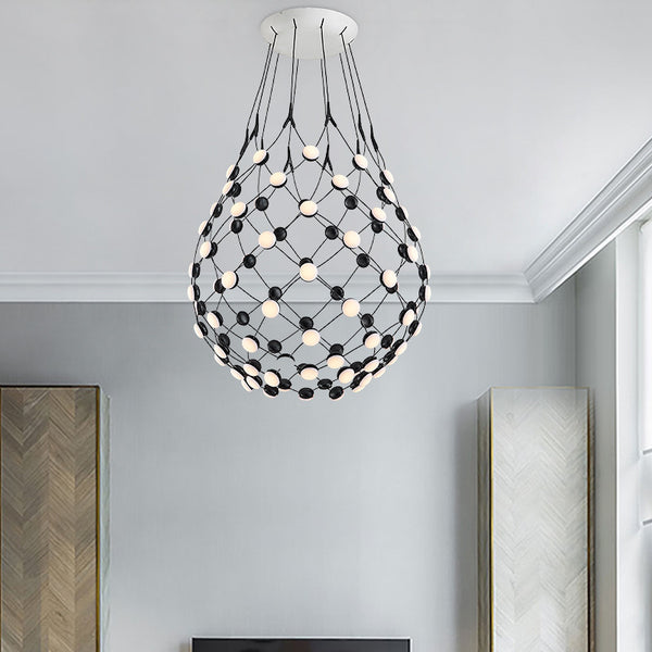 北歐吊燈個性創意鋁材客廳燈簡約現代餐廳燈臥室書房別墅LED燈具 - luxhkhome