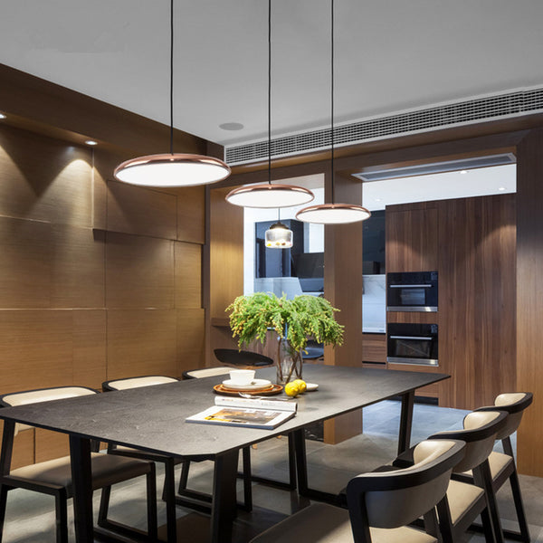 丹麥北歐極簡約後現代個性創意餐廳燈臥室吧台餐桌金屬飛碟吊燈 - luxhkhome