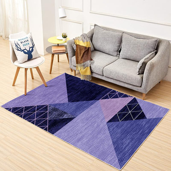 北歐簡約風格地毯客廳現代幾何沙發茶几地墊臥室床邊家用滿鋪地墊