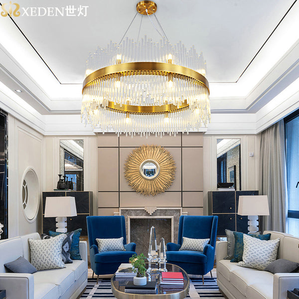 設計師後現代客廳餐廳燈輕奢別墅北歐創意藝術樣板工程水晶吊燈 - luxhkhome