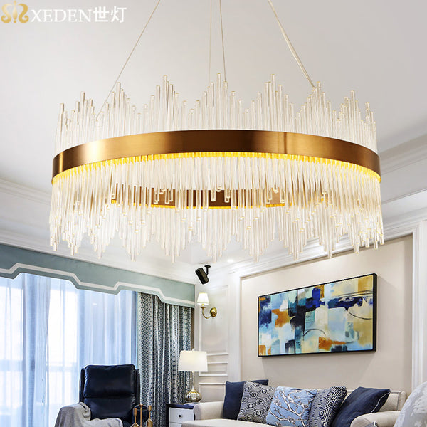 設計師後現代客廳餐廳燈輕奢別墅北歐創意藝術樣板工程水晶吊燈 - luxhkhome