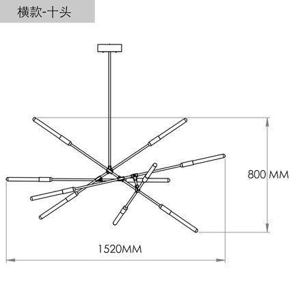 後現代客廳吊燈大氣創意設計師樣板房吊燈個性樹枝北歐餐廳吊燈 - luxhkhome