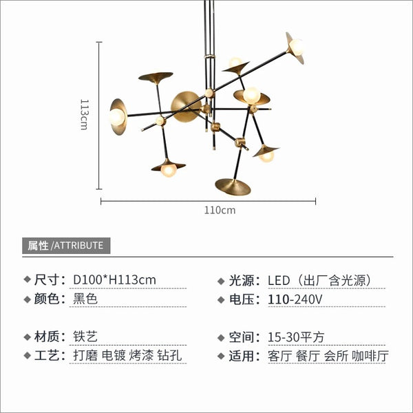 後現代美式複古工業風時尚個性創意喇叭客廳燈吧台北歐餐廳吊燈 - luxhkhome