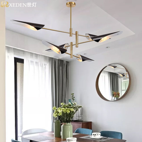 後現代吊燈創意北歐工業風客廳餐廳臥室金屬風斜口個性設計師吊燈 - luxhkhome