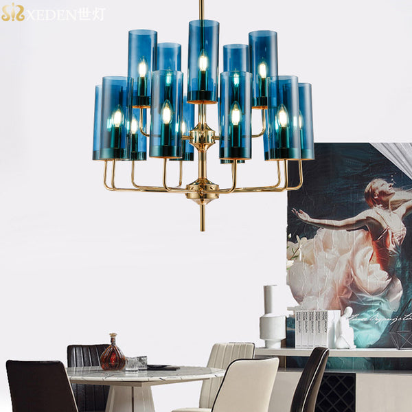 後現代創意個性餐廳臥室簡約燈具輕奢藝術客廳燈玻璃北歐吊燈 - luxhkhome