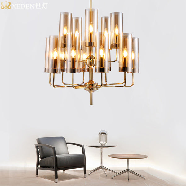 後現代創意個性餐廳臥室簡約燈具輕奢藝術客廳燈玻璃北歐吊燈 - luxhkhome