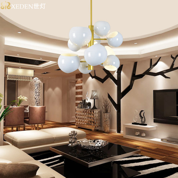 北歐客廳吊燈創意個性後現代輕奢設計師燈臥室樣板房餐廳藝術吊燈 - luxhkhome