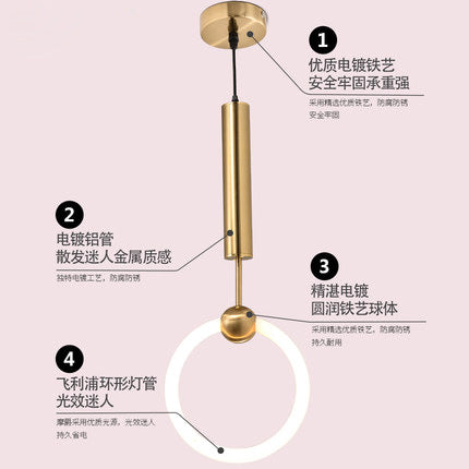 北歐吊燈酒店公寓餐廳燈服裝店酒吧後現代設計師吊燈 - luxhkhome