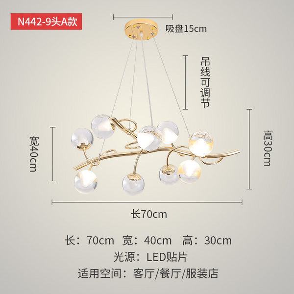 北歐後現代簡約客廳個性大吊燈創意藝術臥室LED燈具吧台餐廳吊燈 - luxhkhome
