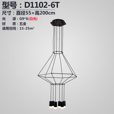 個性創意現代極簡北歐時尚藝術大餐廳前台辦公室酒店公寓線條吊燈 - luxhkhome