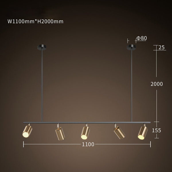 北歐led吊燈射燈理髮店服裝店展廳背景牆畫走廊射燈造型裝飾吊燈 - luxhkhome