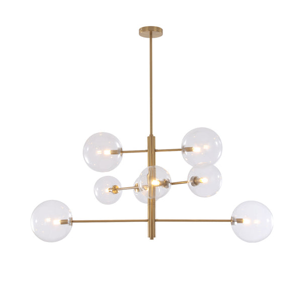 後現代玻璃鐵藝吊燈北歐客廳酒店餐廳吊燈創意簡約設計師吊燈 - luxhkhome