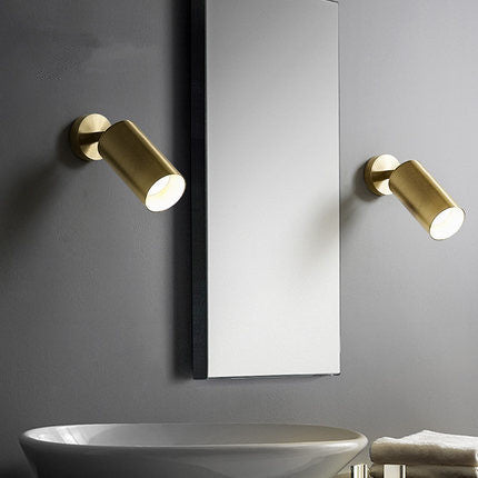 浪漫工業風明裝天花軌道燈服裝店背景牆導軌燈LED吸頂式金色射燈 - luxhkhome