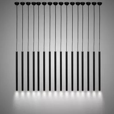 餐廳吊燈簡約小長筒圓形3CM柱形圓管吧台工程定制創意個性吊燈 - luxhkhome